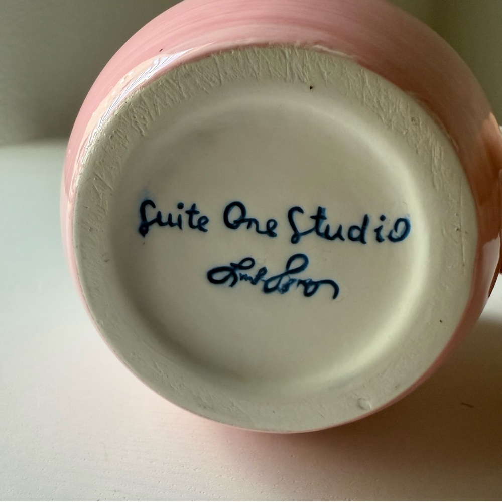 Anthropologie Suite One Studio Collectible Mimira Mug Pink Ombré - Picture 6 of 8